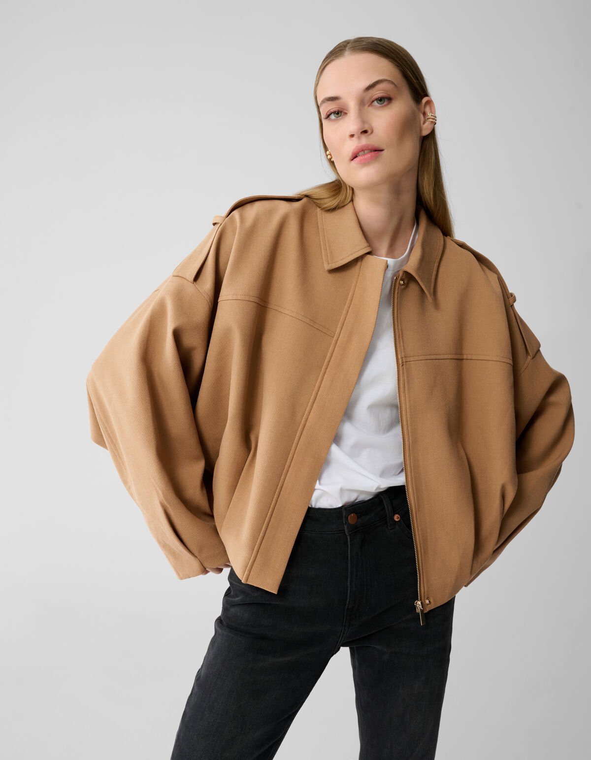Oversized Bomber Jack Camel By Lonneke SHOEBY WOMEN
