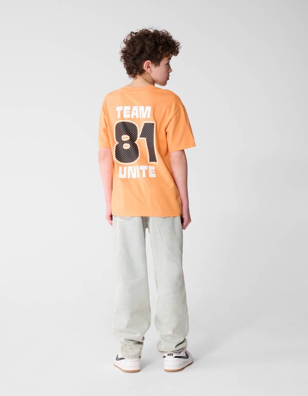 Team Unite Artwork T-shirt Oranje SHOEBY BOYS