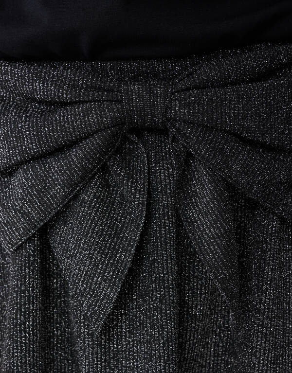 Glitter Strik Mini Rok Zwart SHOEBY ACCESSOIRES