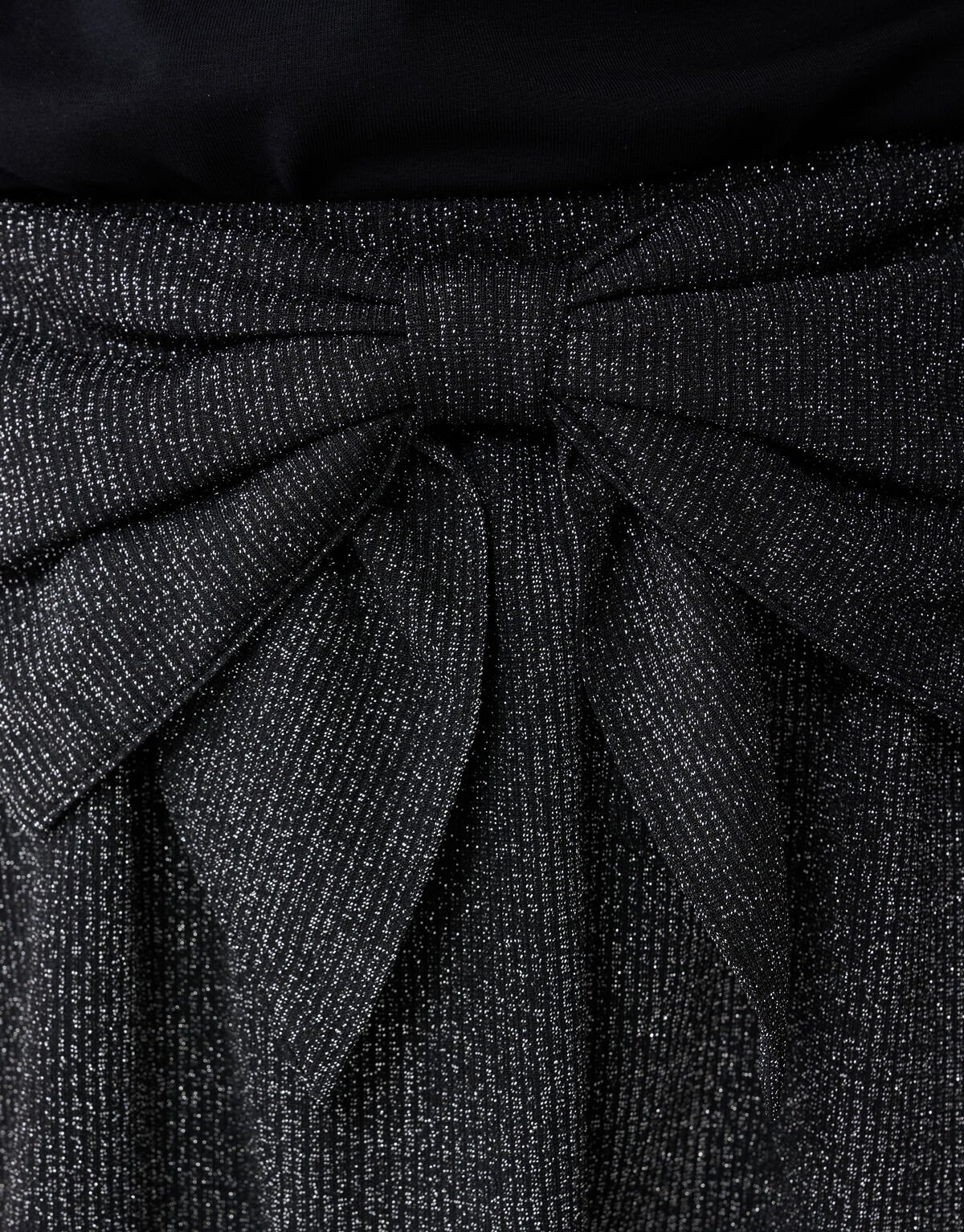 Glitter Strik Mini Rok Zwart SHOEBY ACCESSOIRES