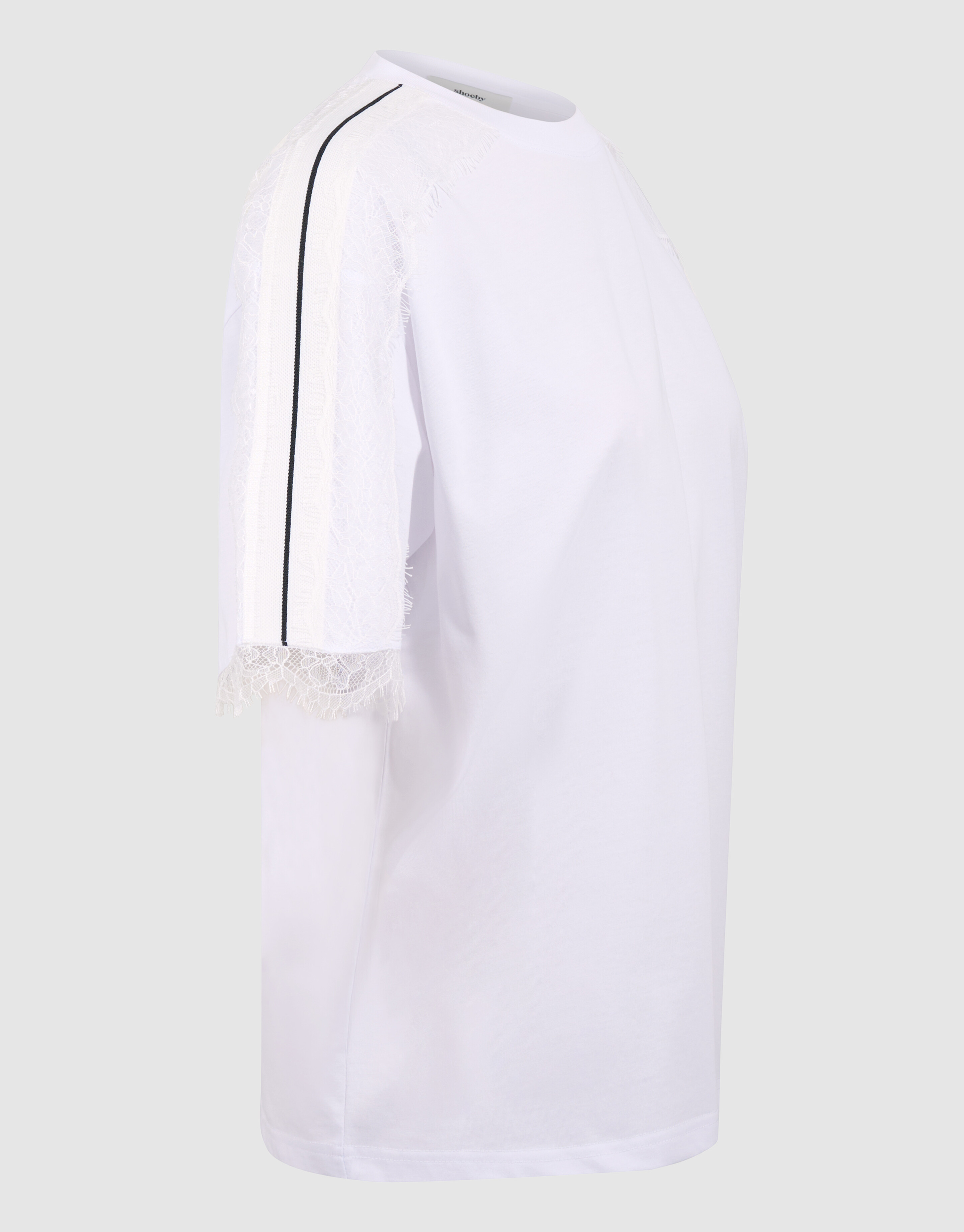 Kanten T-shirt Wit SHOEBY WOMEN