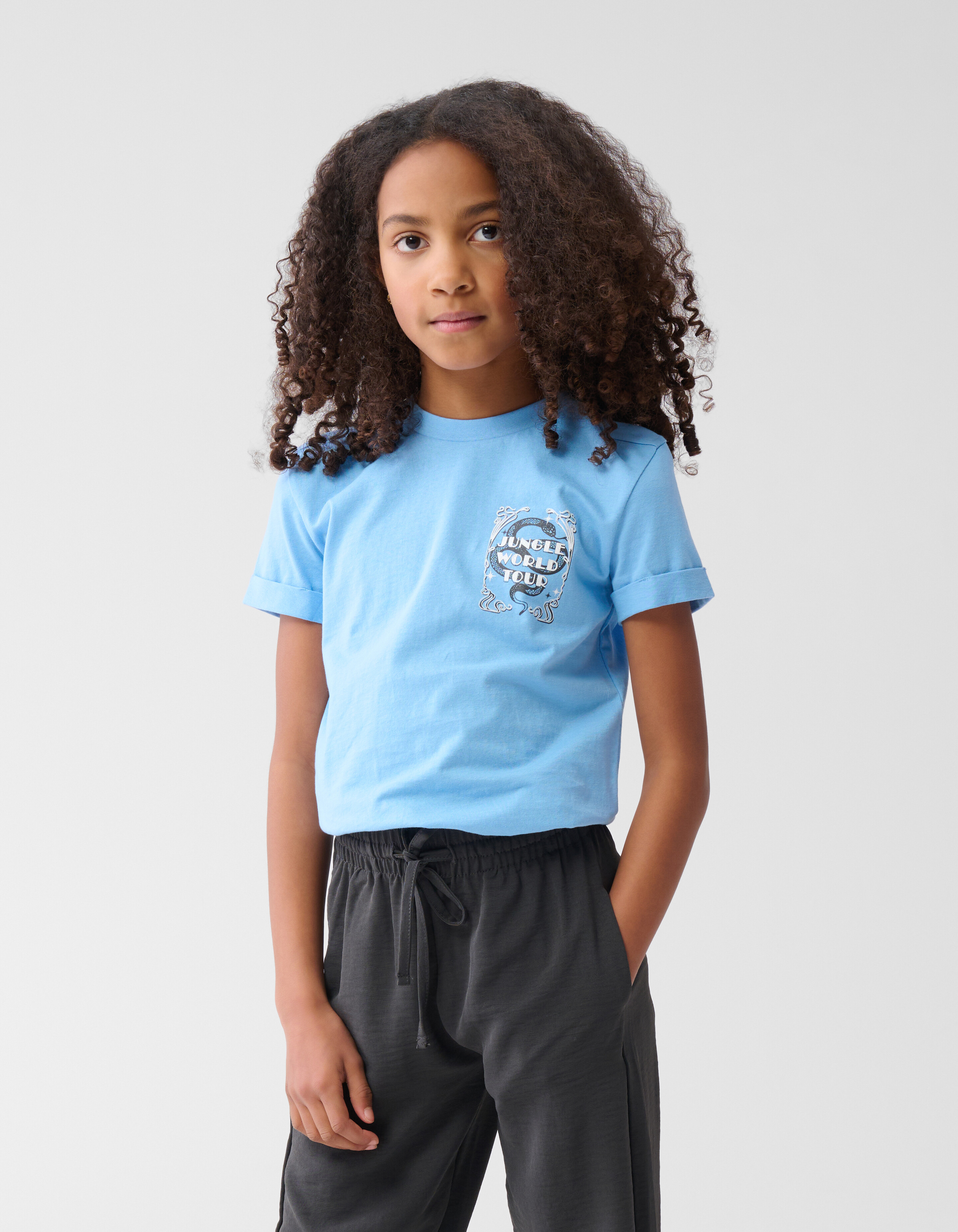 Artwork T-shirt Blauw SHOEBY GIRLS