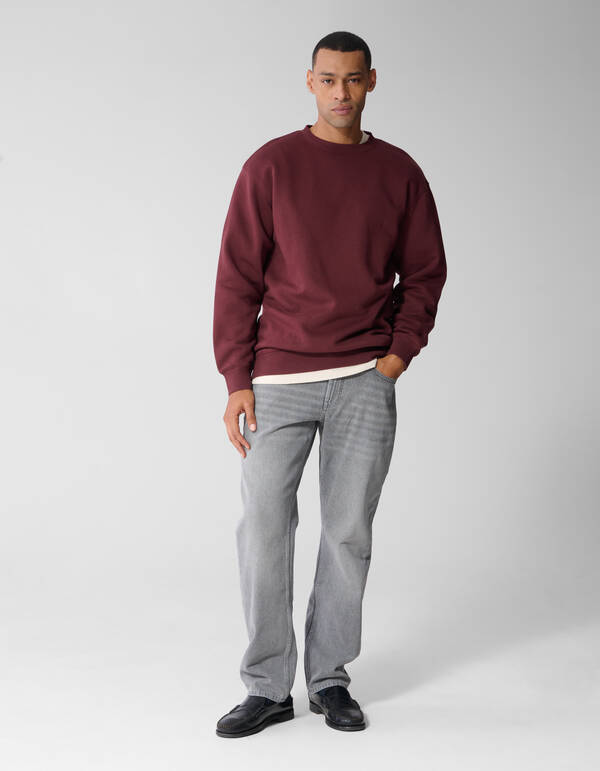 Crewneck Trui Donkerrood SHOEBY MEN