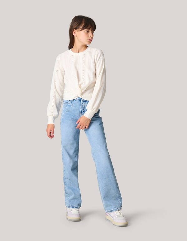 Parel Wide Leg Bleached SHOEBY GIRLS