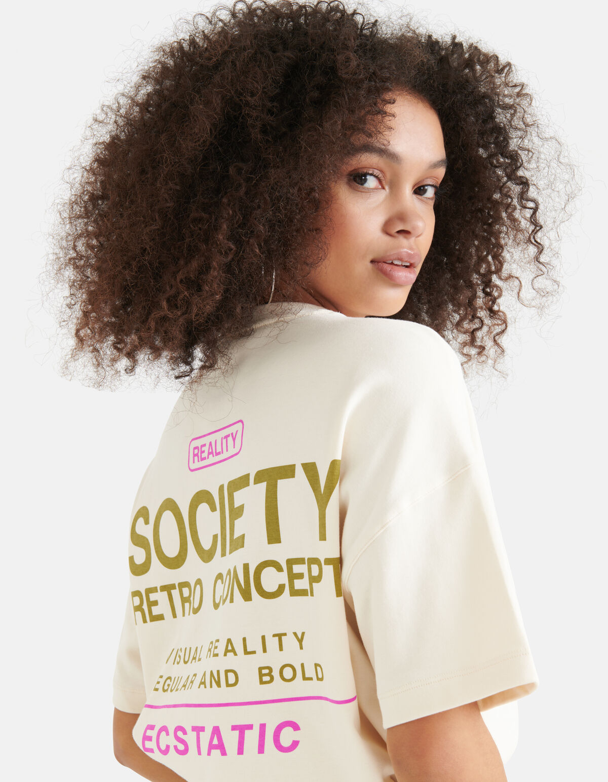 Artwork T-shirt Beige SHOEBY WOMEN