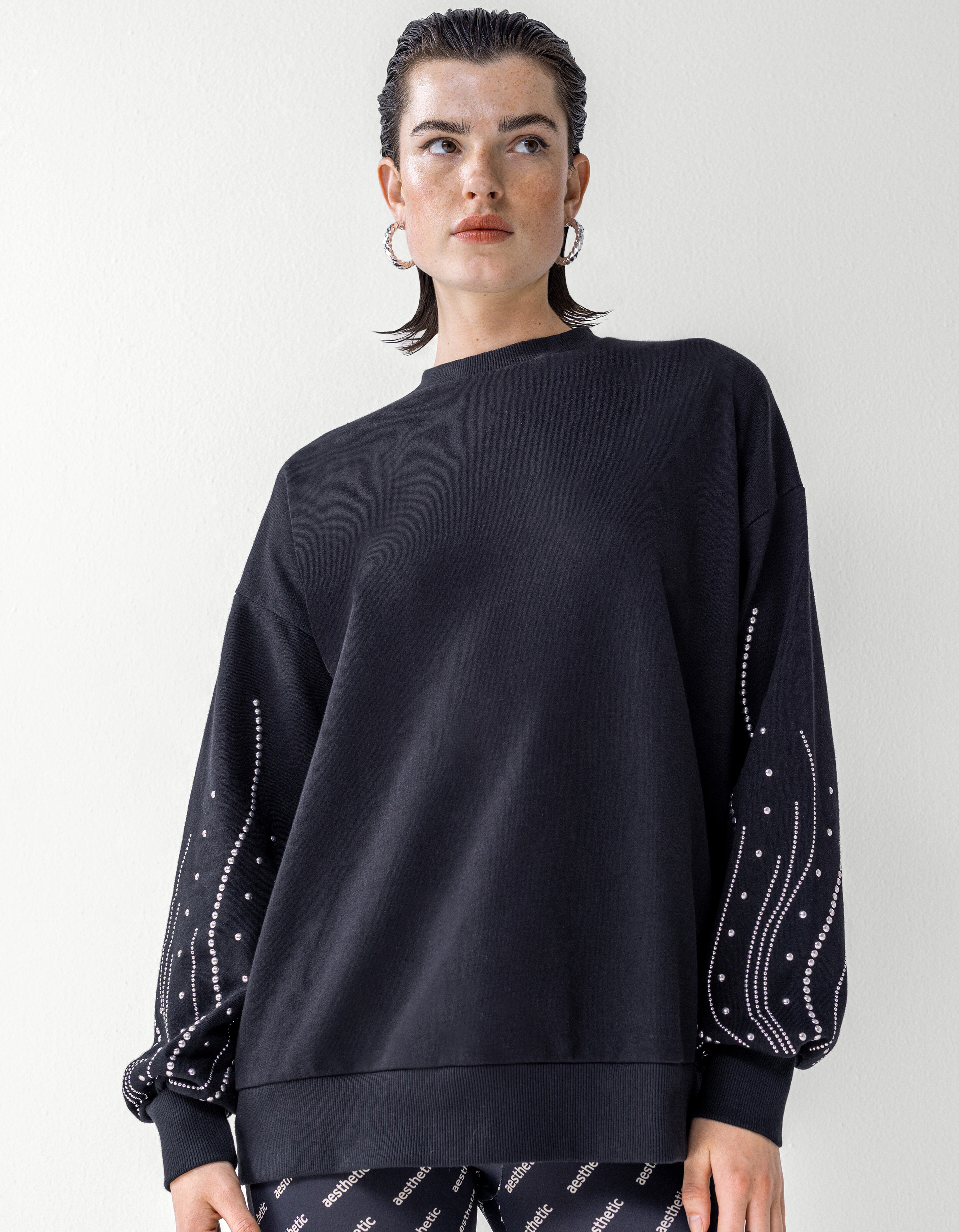 Studs Sweater Zwart SHOEBY WOMEN