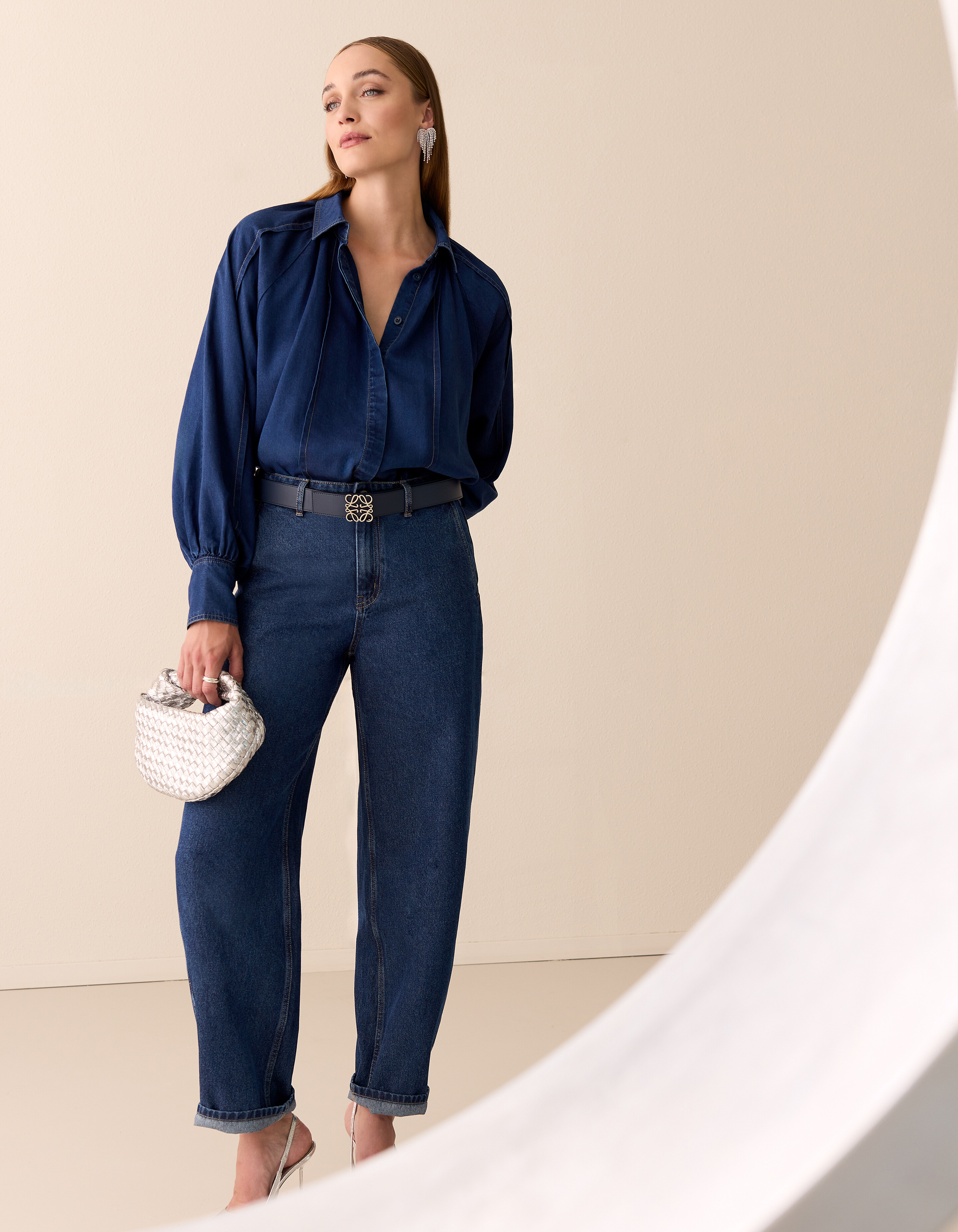Barrel Fit Jeans Donkerblauw By Mieke SHOEBY WOMEN