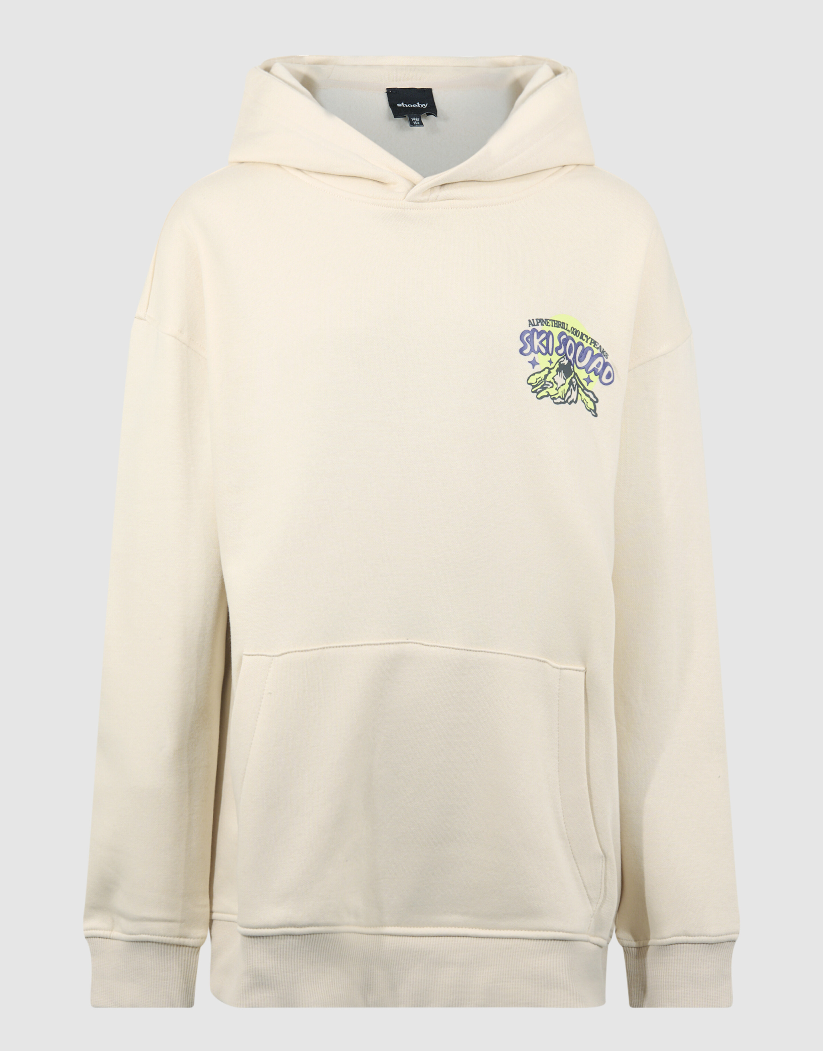 Squad Artwork Hoodie Beige SHOEBY BOYS
