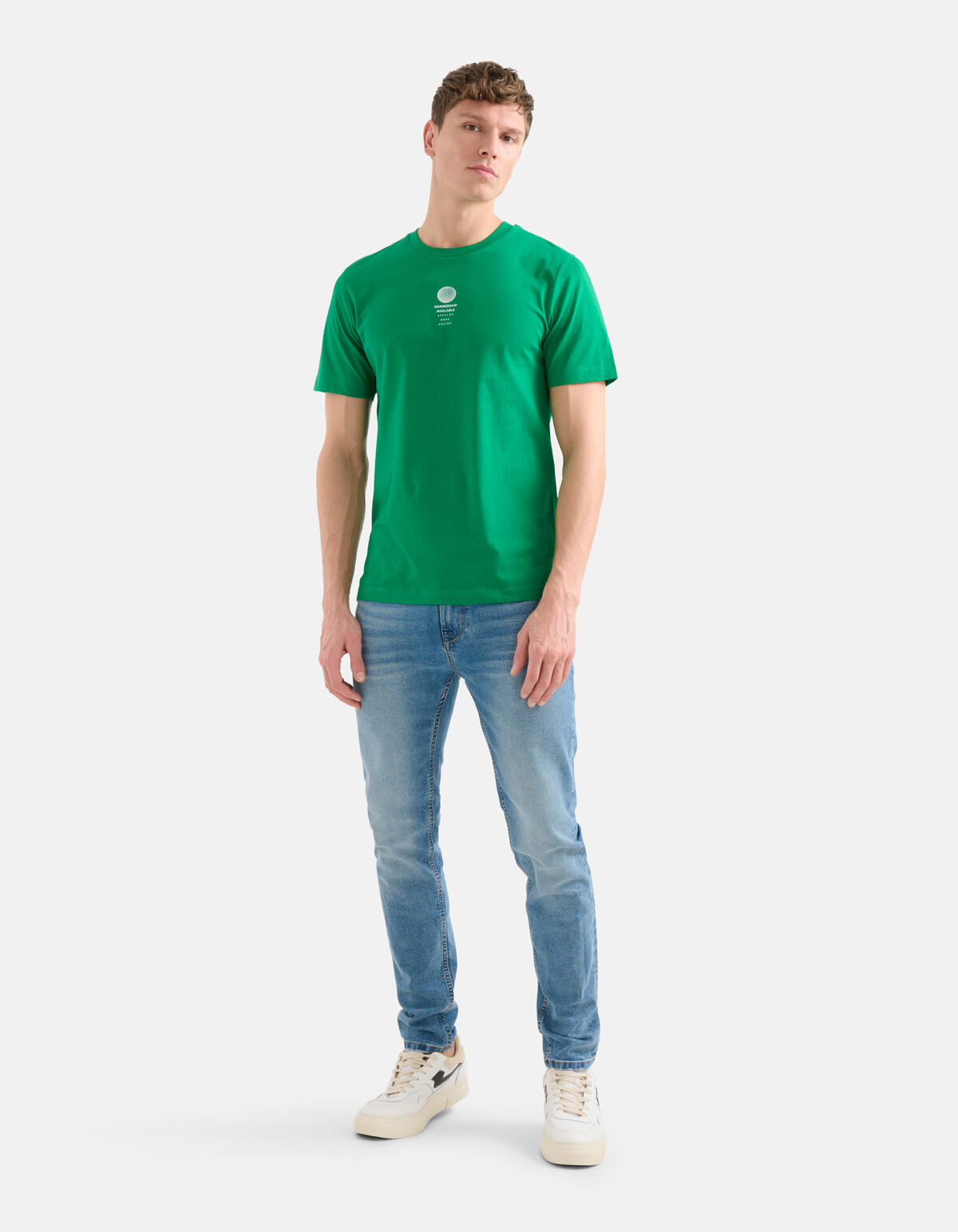Regular Fit T-shirt Groen SHOEBY MEN