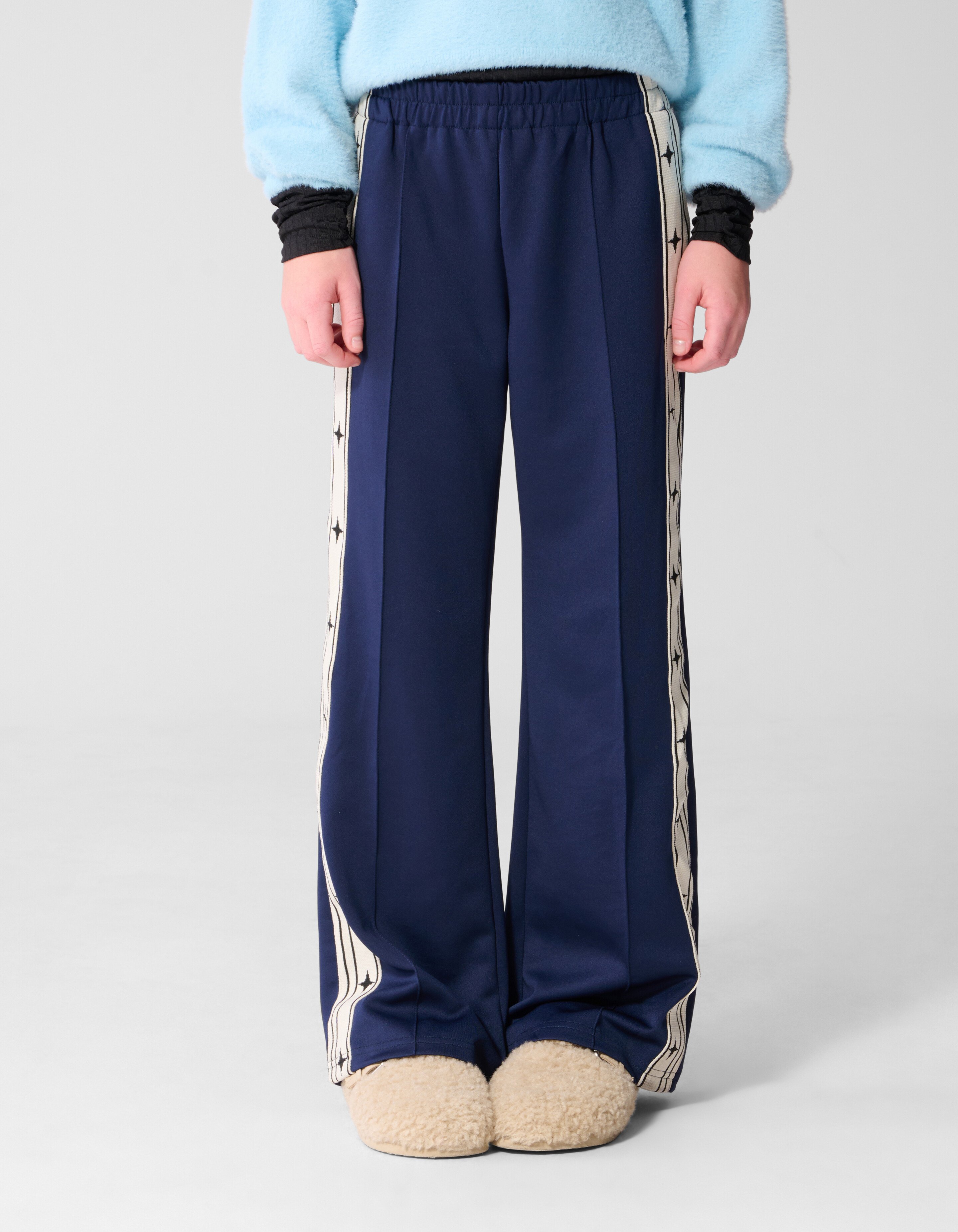 Wide Tape Broek Donkerblauw SHOEBY GIRLS