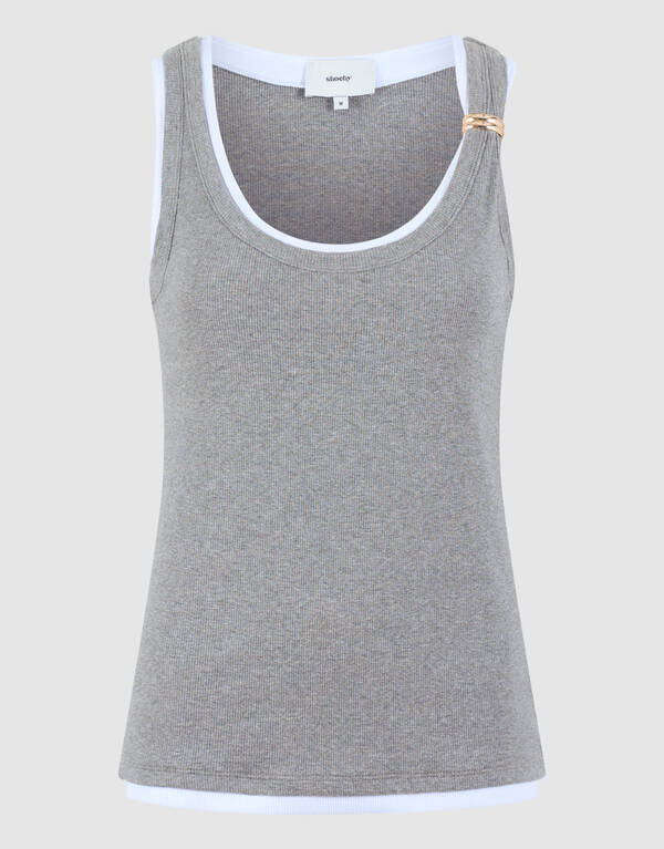Double Singlet Lichtgrijs SHOEBY WOMEN
