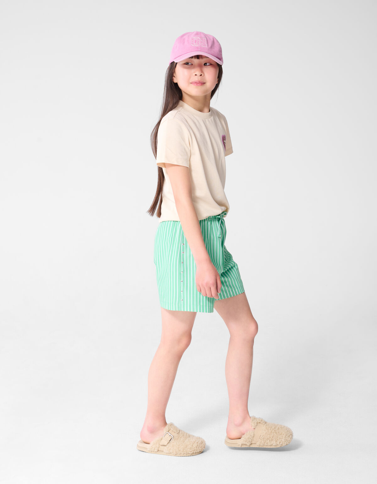 Pinstripe Studs Short Groen SHOEBY GIRLS