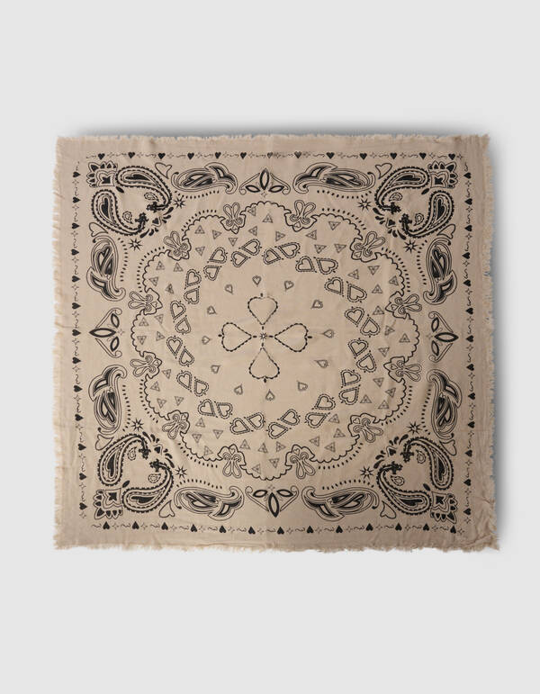 Paisley Sjaal Beige SHOEBY ACCESSOIRES