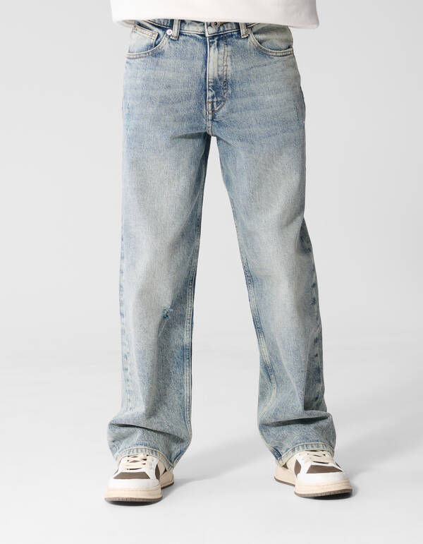 Ultra Baggy Fit Jeans Blauw SHOEBY BOYS