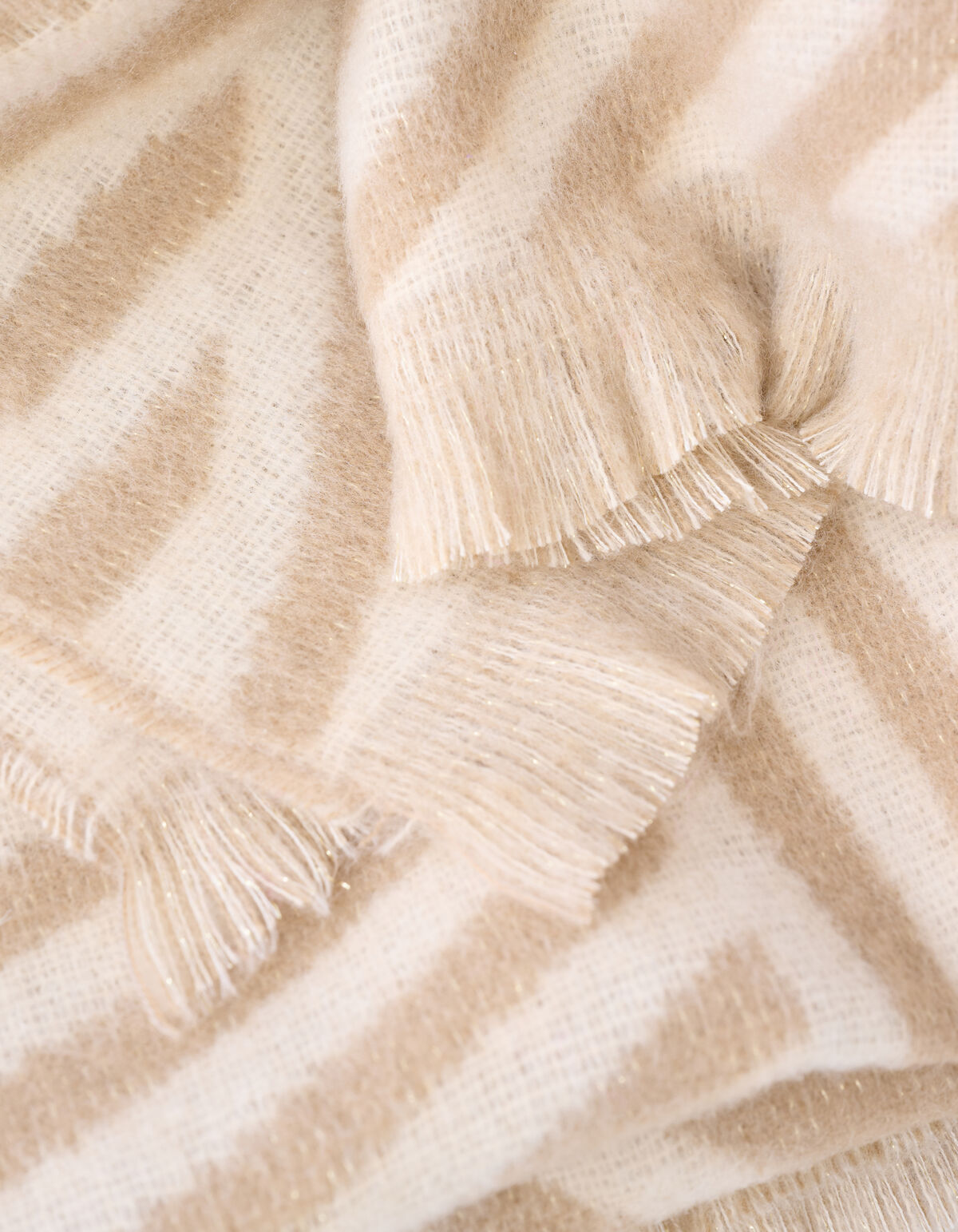 Lurex Sjaal Beige SHOEBY ACCESSOIRES