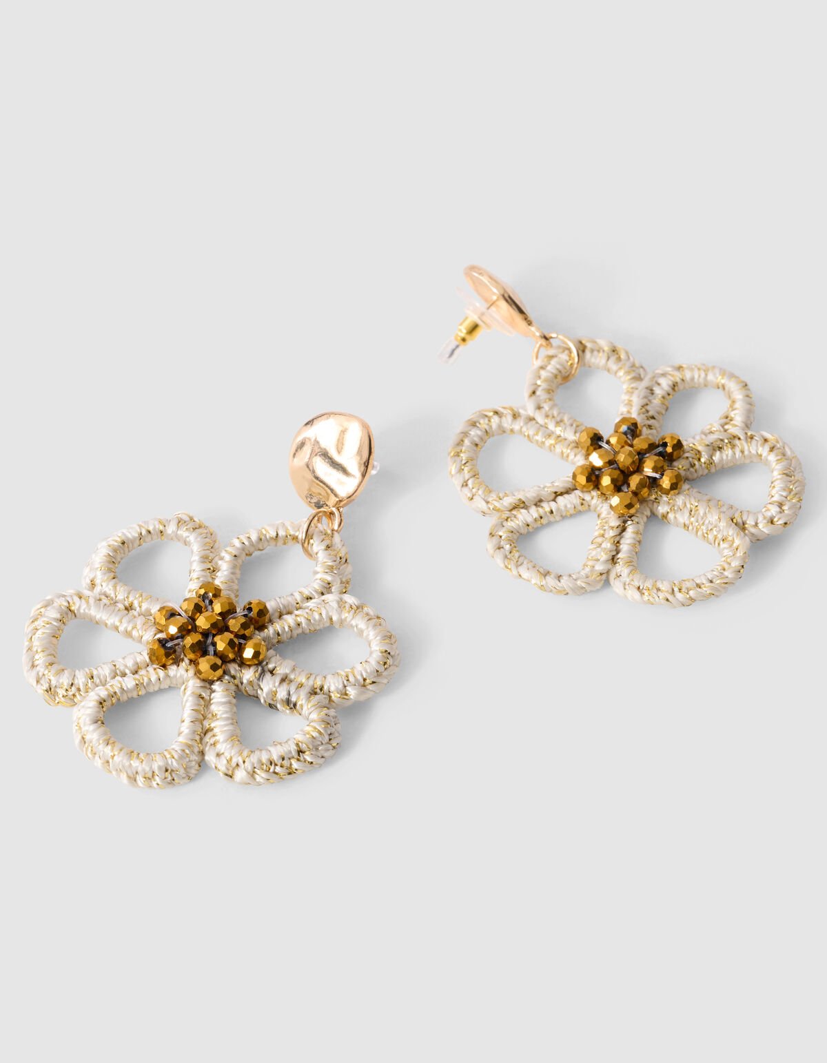 Small Flower Oorbellen Gebroken Wit SHOEBY ACCESSOIRES