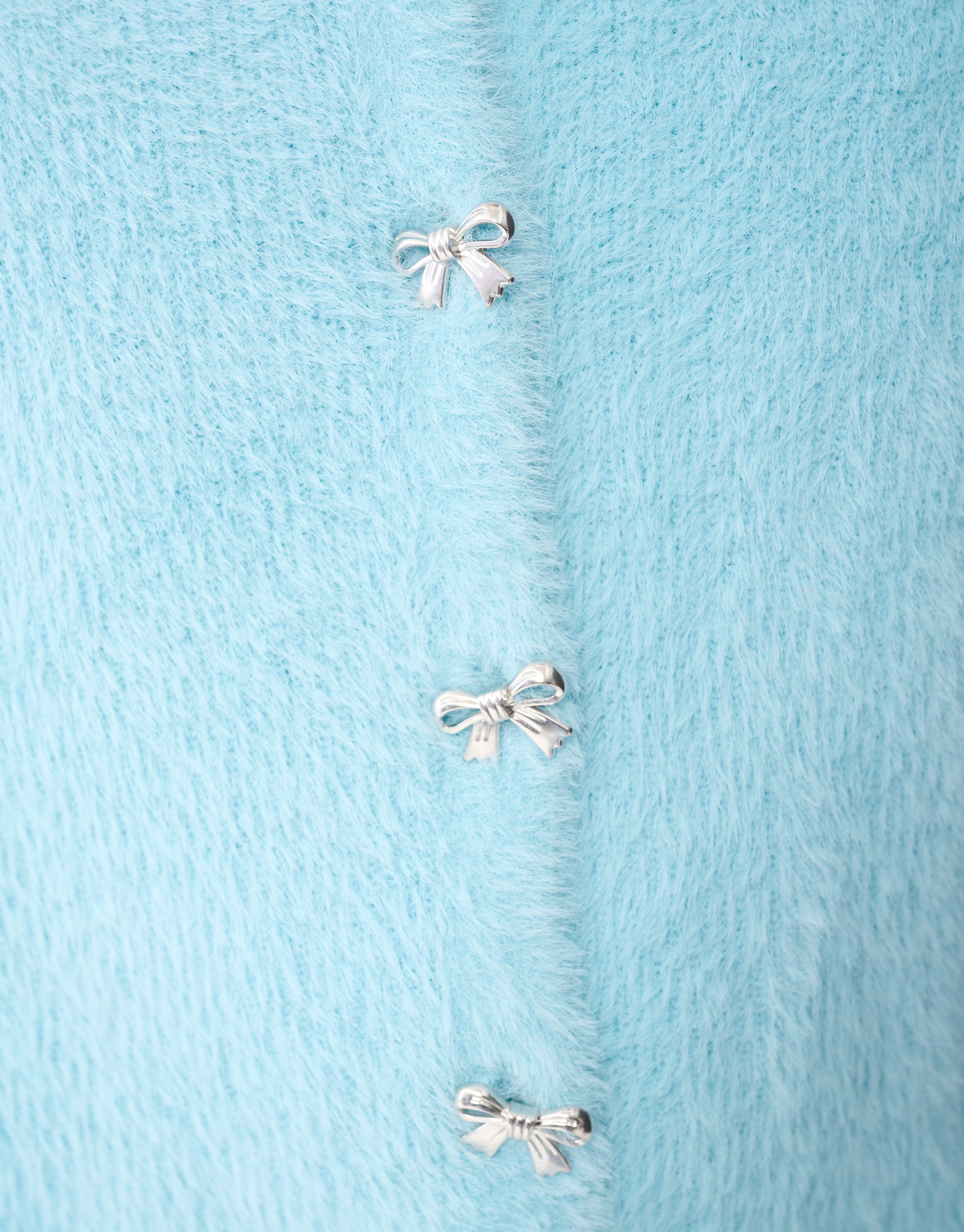 Harig Strik Vest Blauw SHOEBY GIRLS