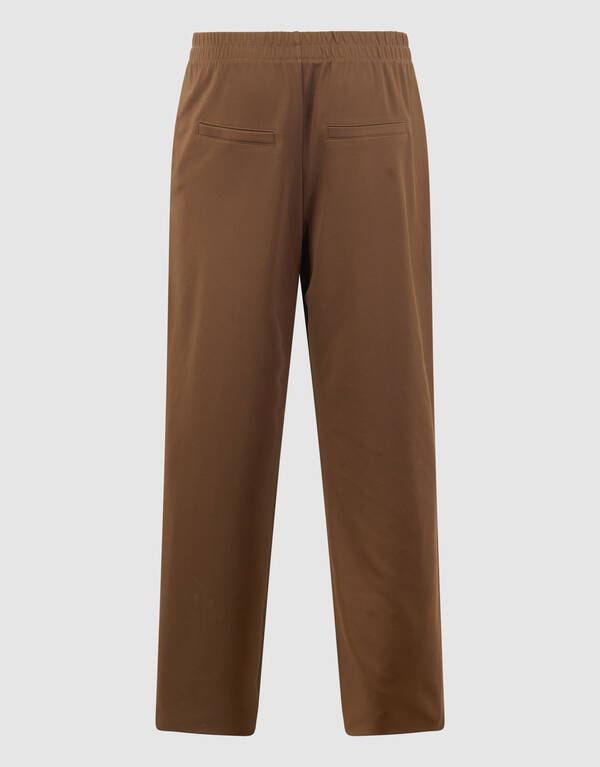 Basis Wide Leg Broek Bruin SHOEBY WOMEN