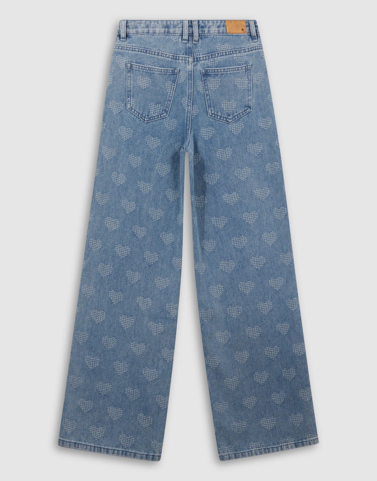 Heart Wide Leg Jeans Blauw SHOEBY GIRLS