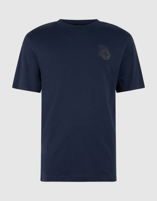 Stripe Box Artwork T-shirt Donkerblauw SHOEBY MEN