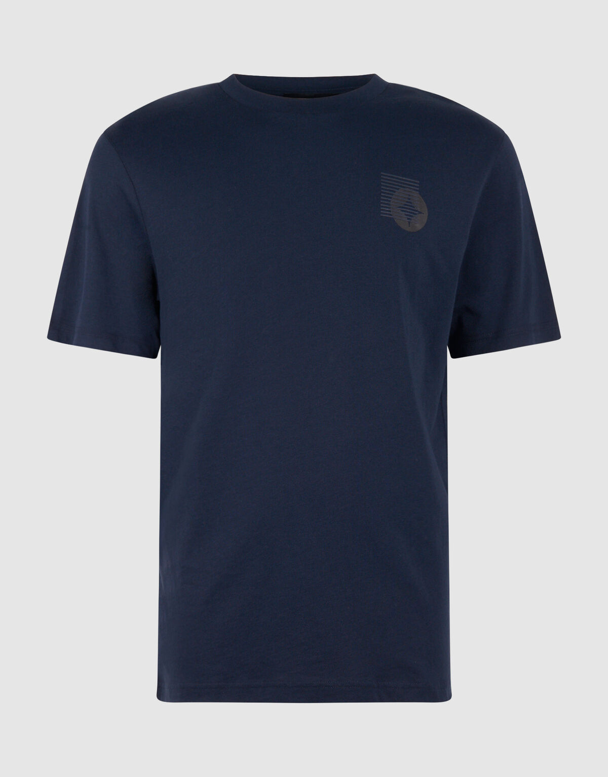 Stripe Box Artwork T-shirt Donkerblauw SHOEBY MEN