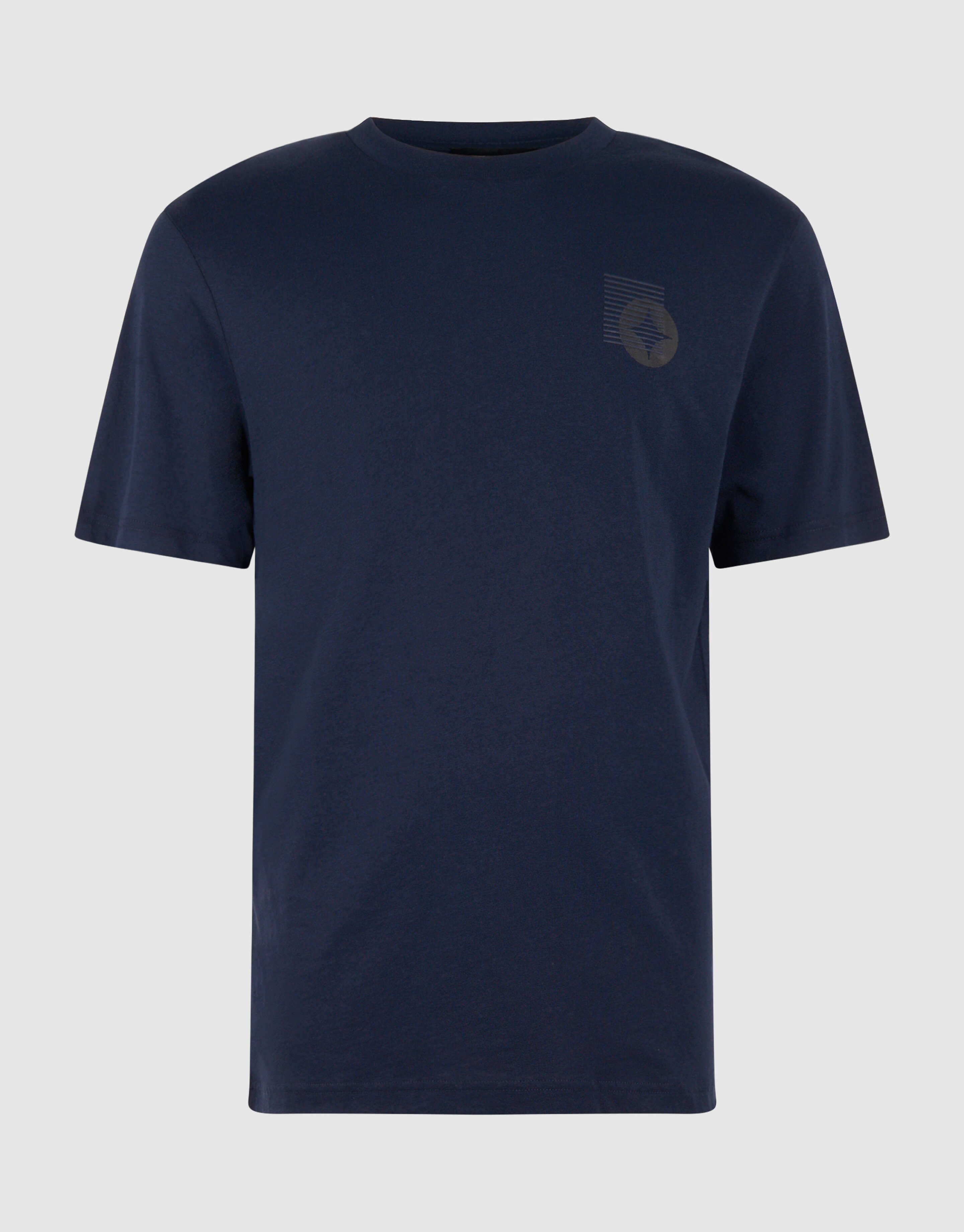 Stripe Box Artwork T-shirt Donkerblauw SHOEBY MEN