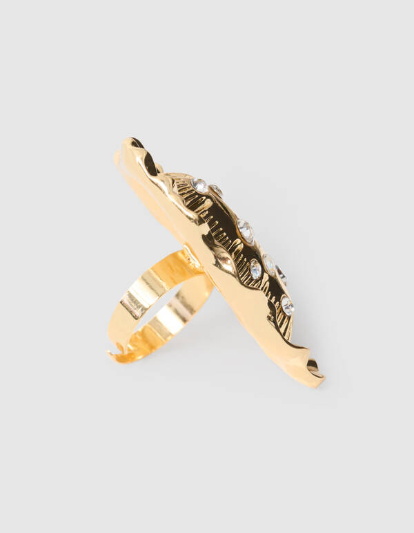 Puffed Heart Ring Goud SHOEBY ACCESSOIRES