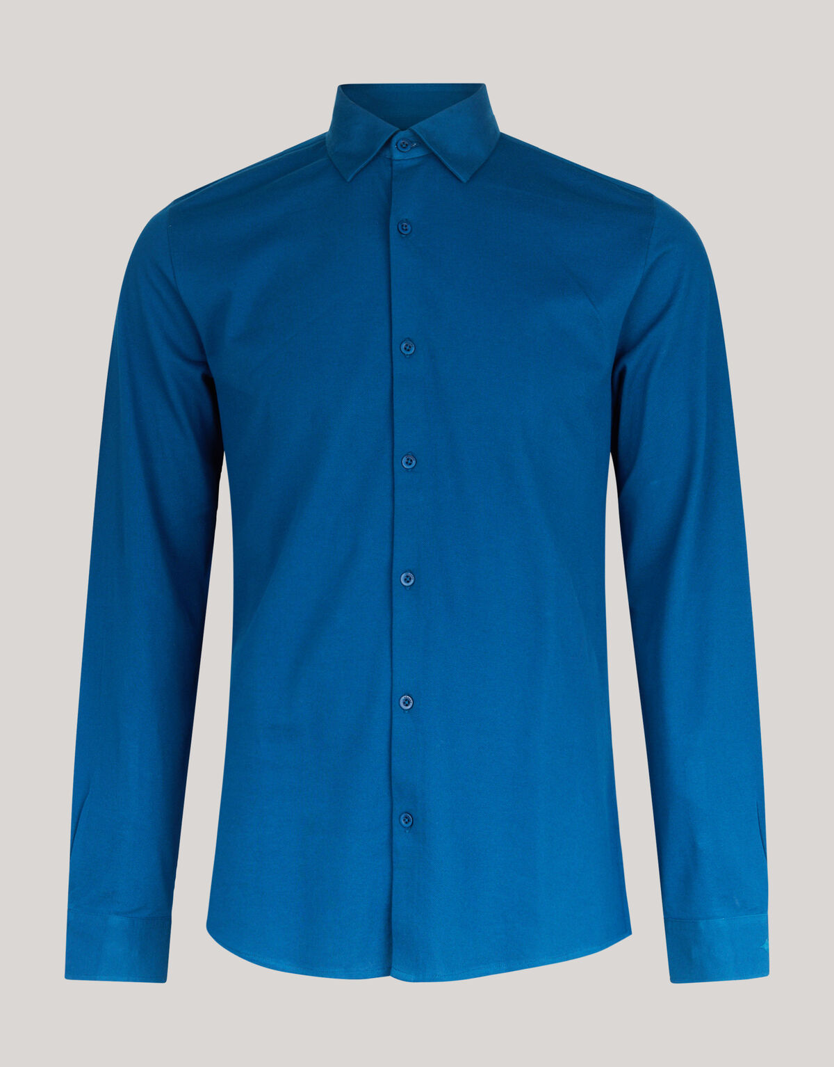 Pique Jersey Overhemd Blauw SHOEBY MEN