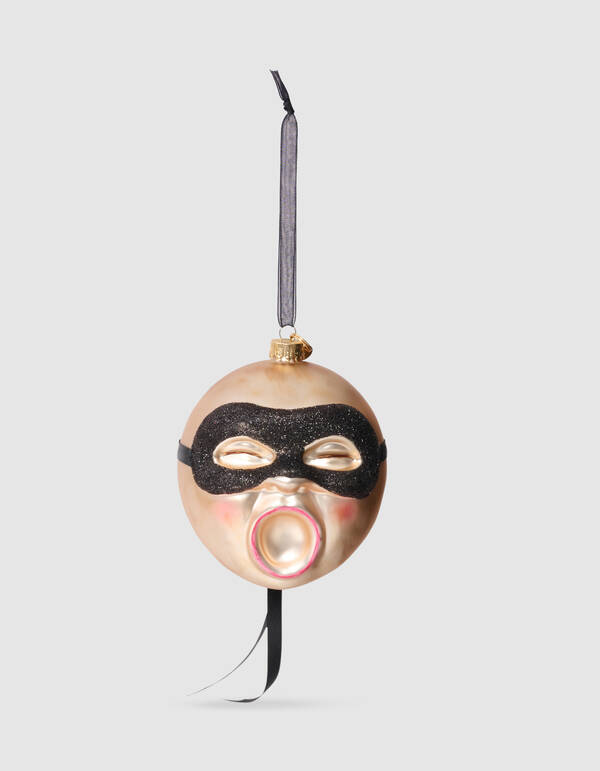 Masked Sun Kerstbal Goud By Fred SHOEBY ACCESSOIRES