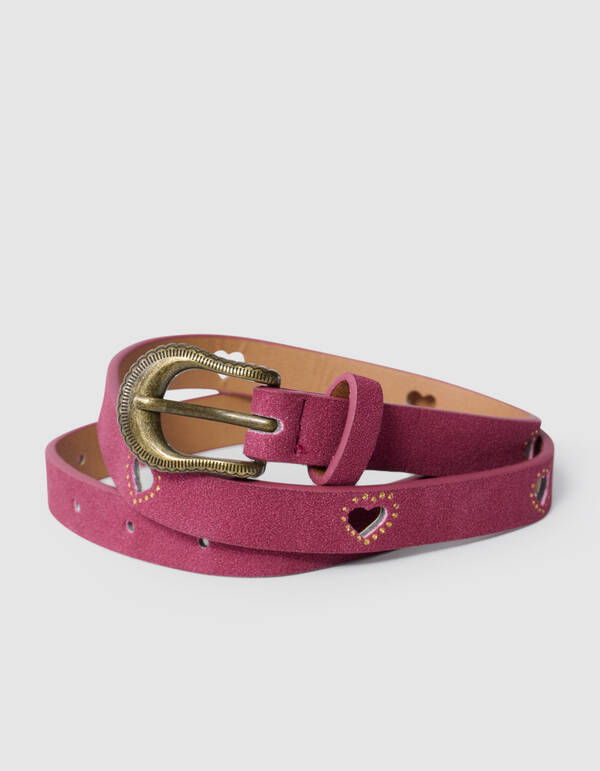 Heart Riem Donkerrood SHOEBY ACCESSOIRES