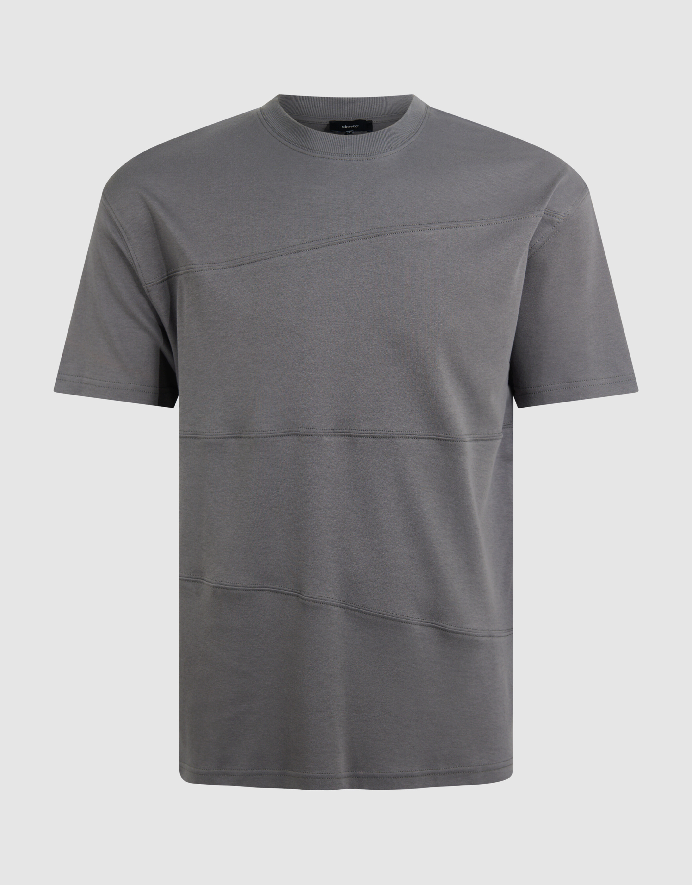 Mixed Lines Artwork T-shirt Donkergroen SHOEBY MEN