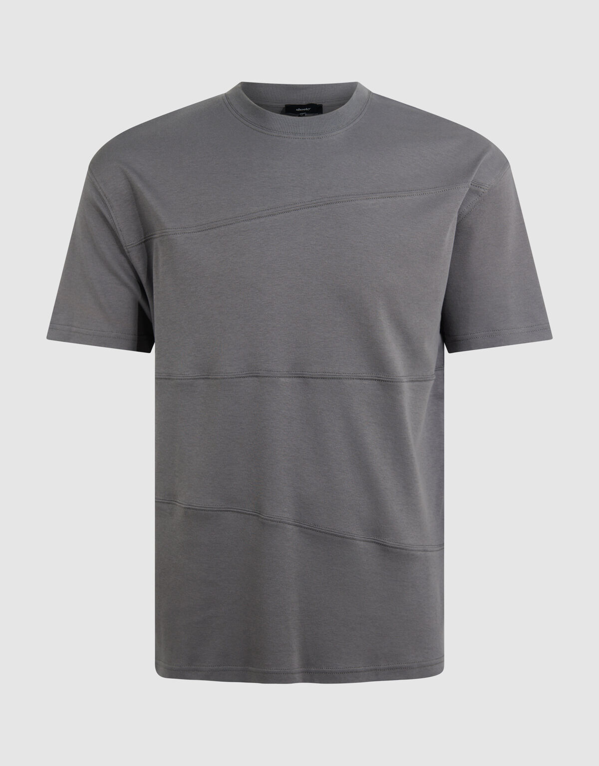 Mixed Lines Artwork T-shirt Donkergroen SHOEBY MEN