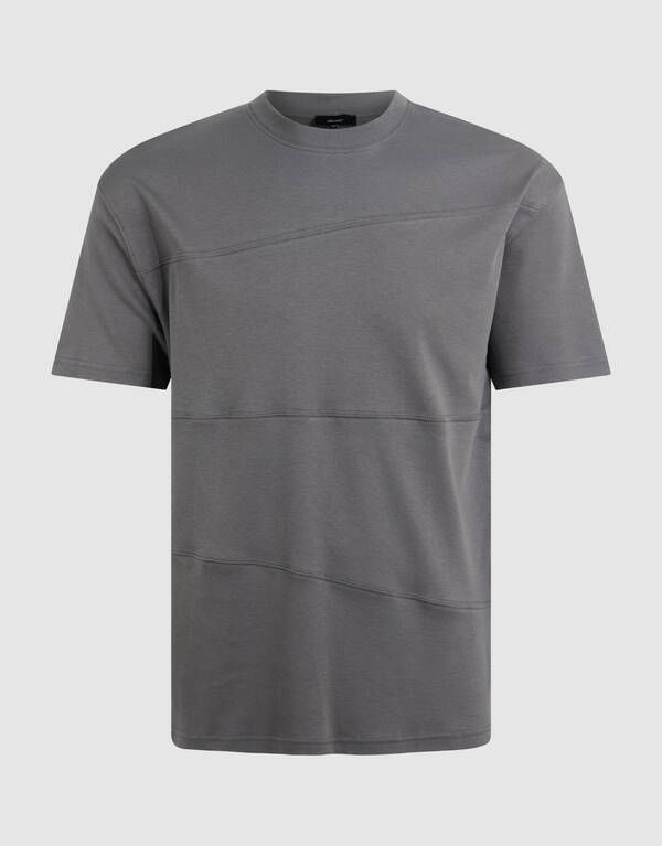 Mixed Lines Artwork T-shirt Donkergroen SHOEBY MEN