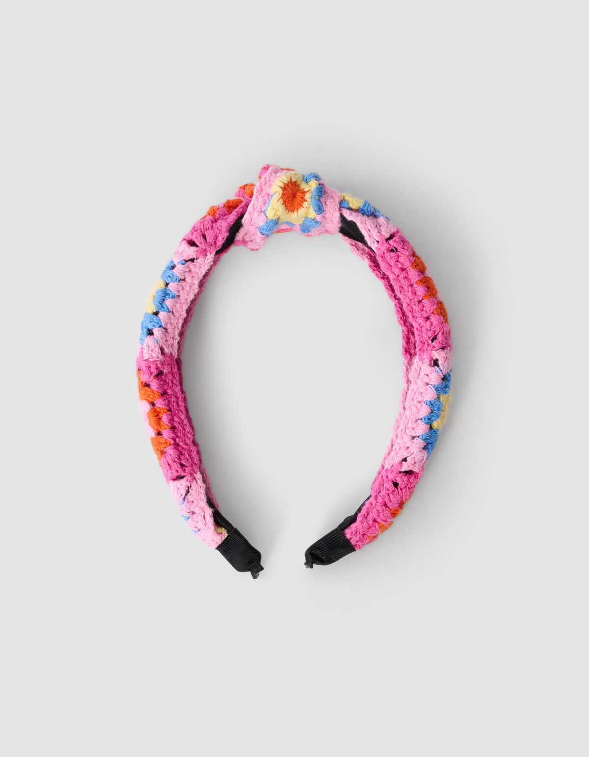 Crochet Haarband Roze SHOEBY ACCESSOIRES