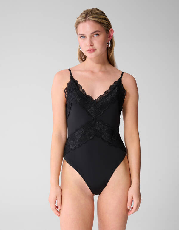 Lace Mix Body Donkerblauw SHOEBY WOMEN