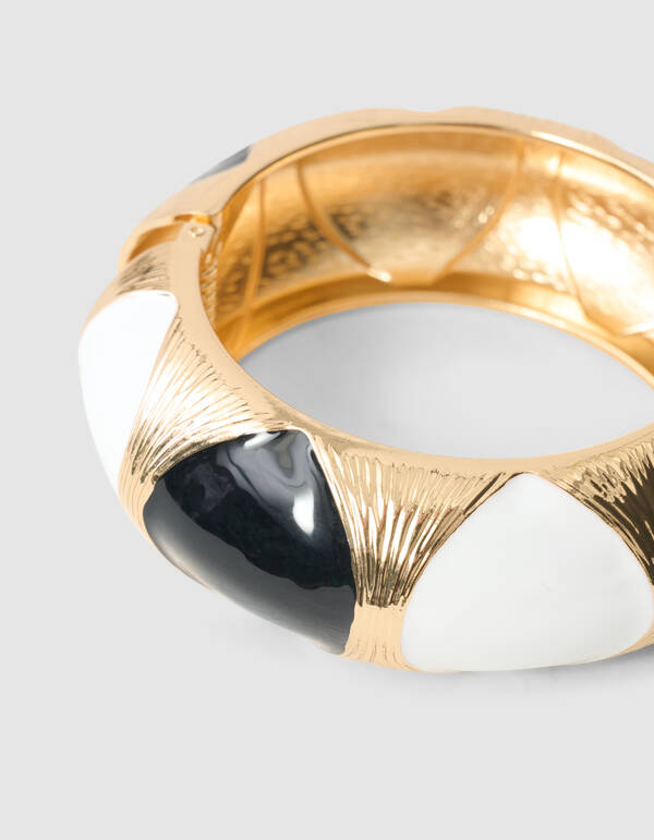 Bangle Armband Zwart/Wit SHOEBY ACCESSOIRES