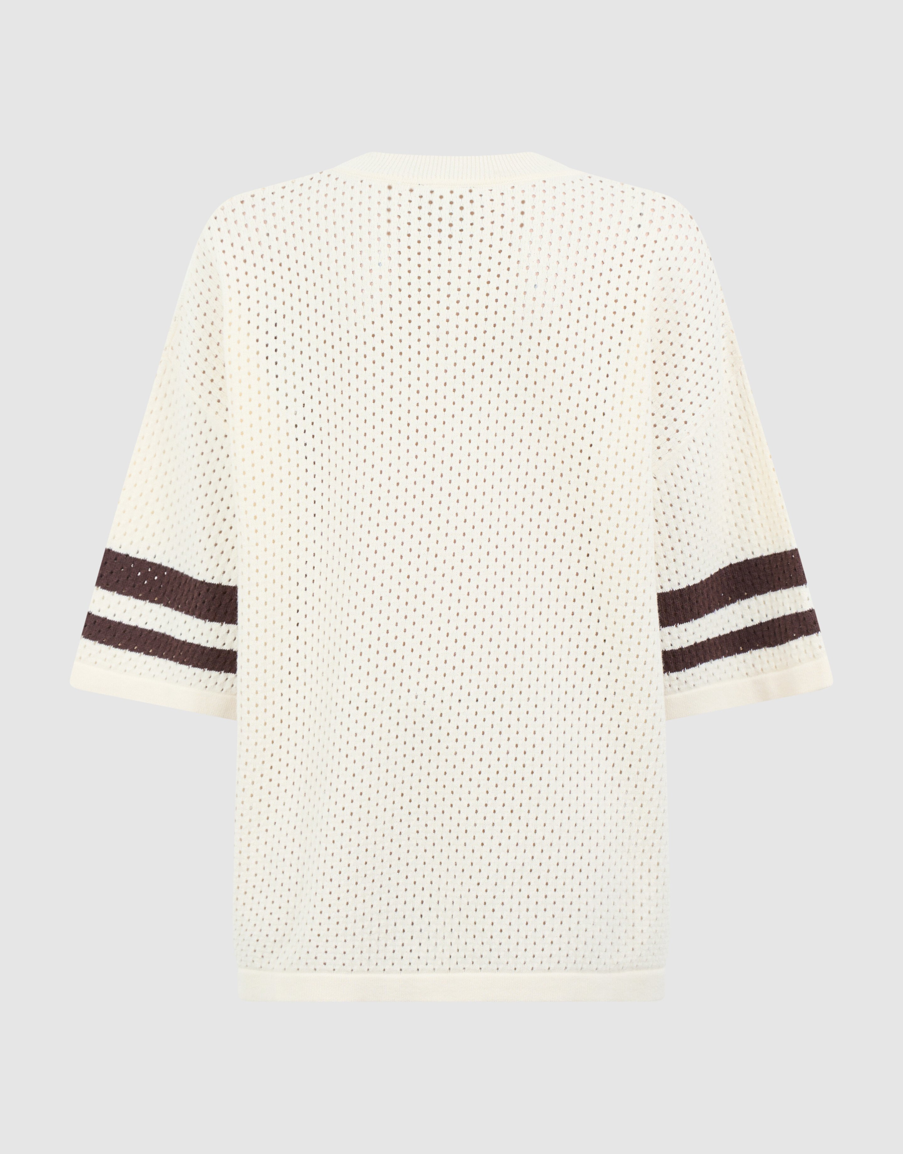 Sporty Mesh T-shirt Gebroken Wit SHOEBY BOYS