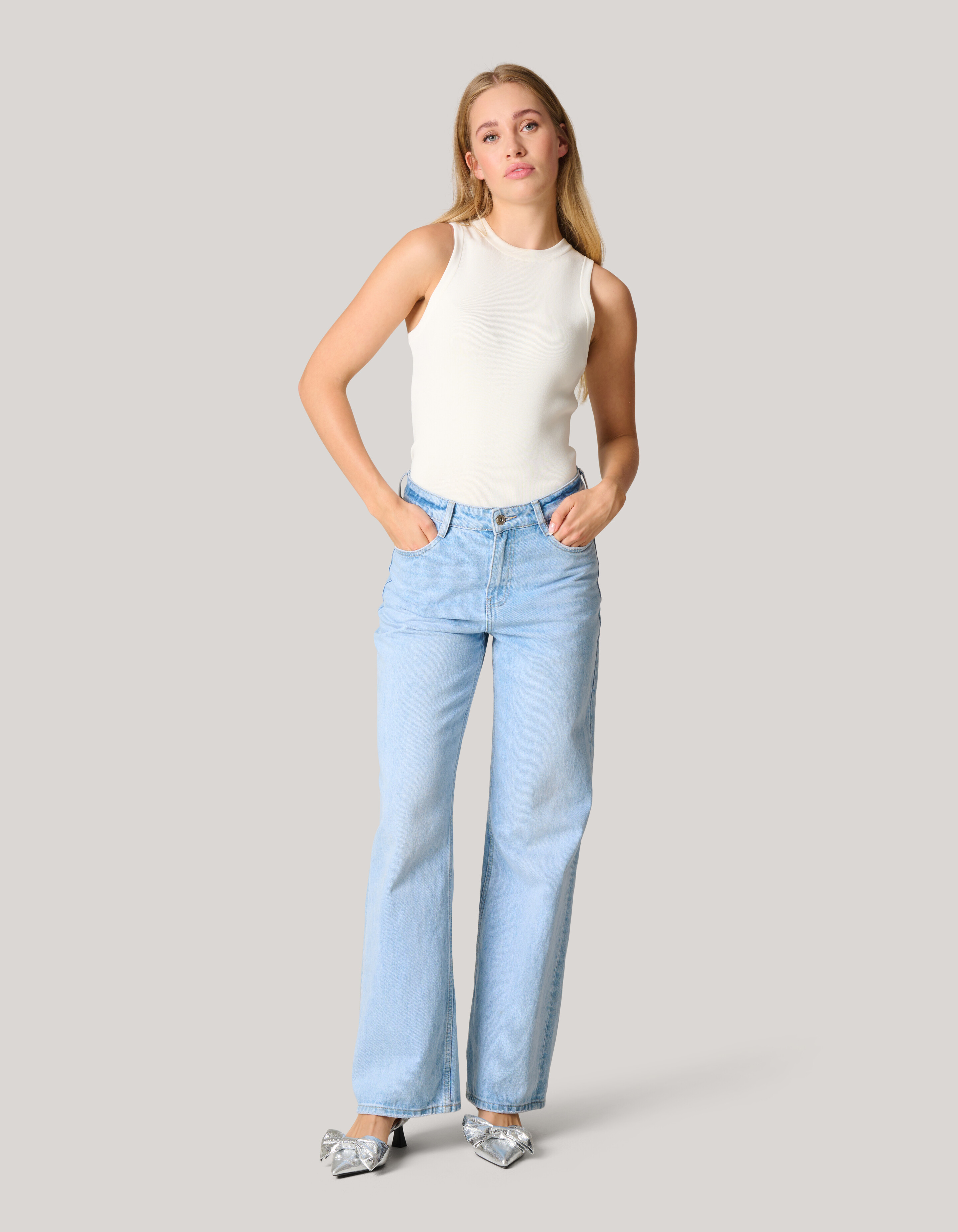 Halter Top Gebroken Wit SHOEBY WOMEN