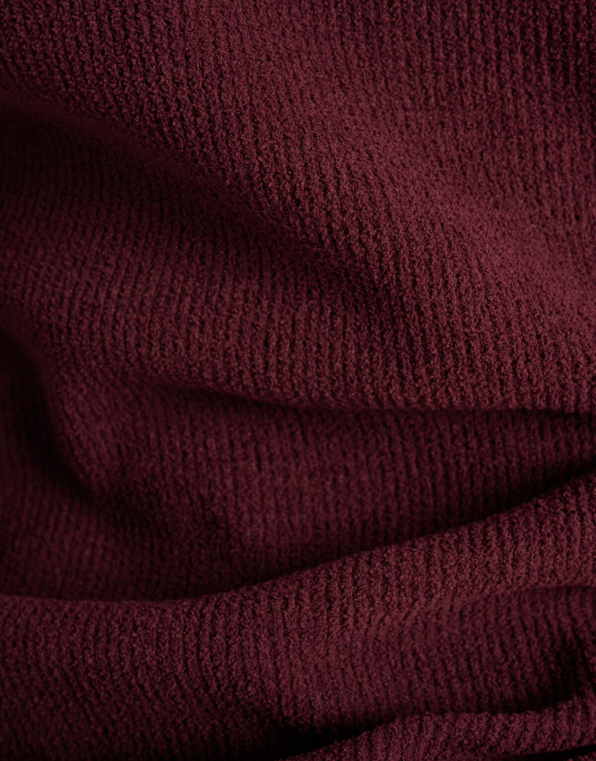 Chenille Trui Donkerrood SHOEBY MEN