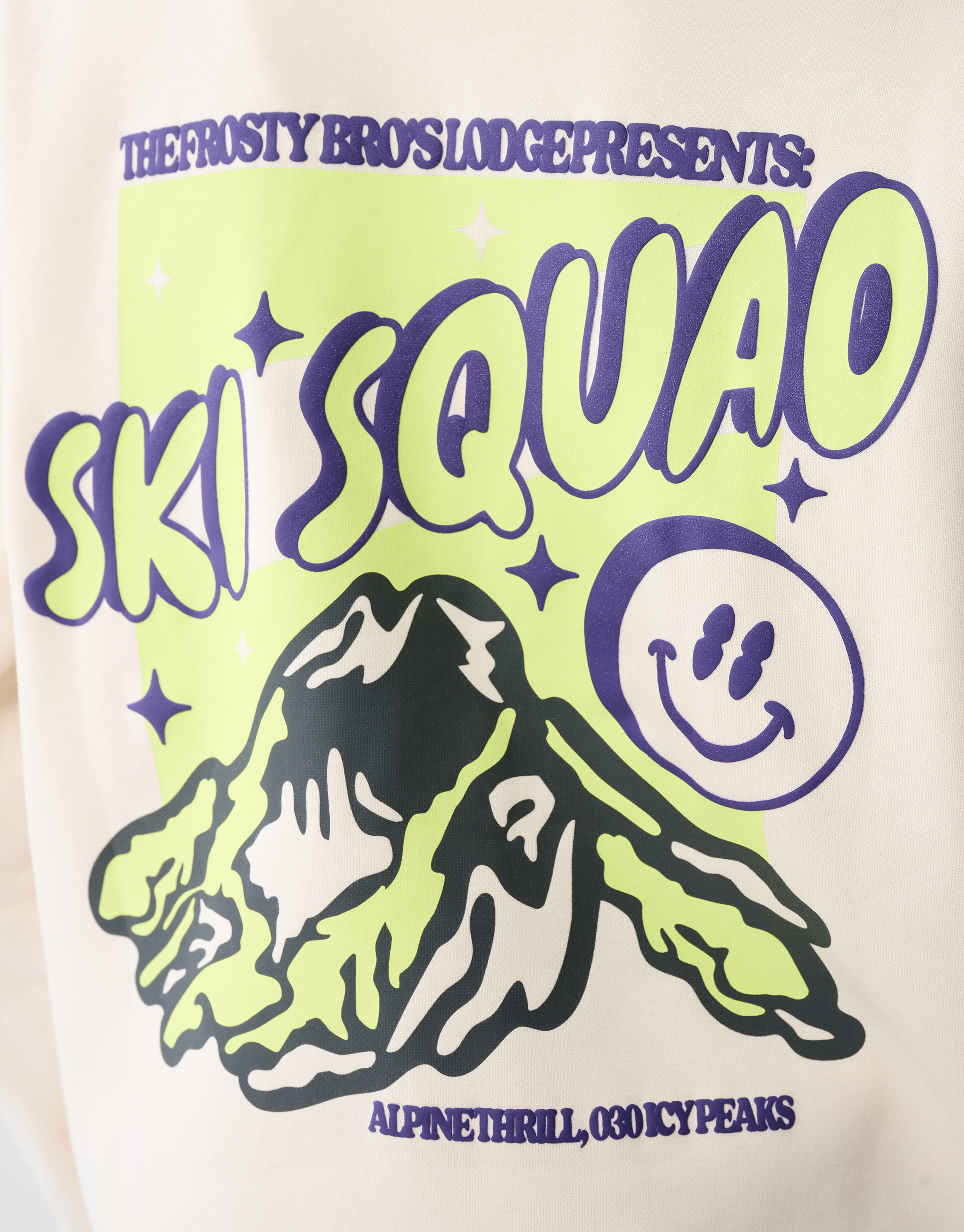 Squad Artwork Hoodie Beige SHOEBY BOYS