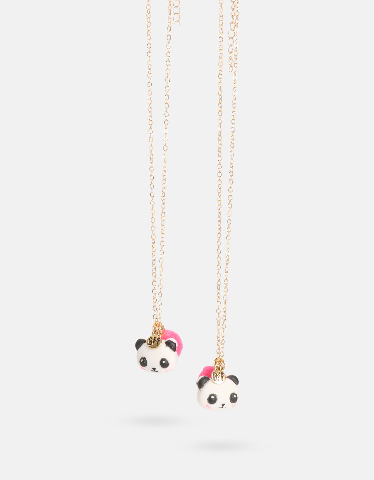 BFF Panda Ketting Set Zwart/Wit SHOEBY ACCESSOIRES