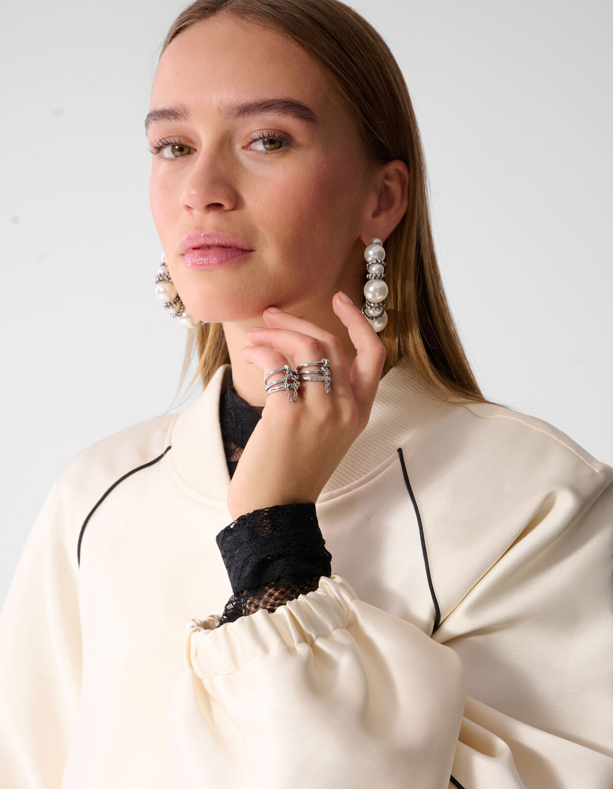 Stack Strass Ringen Set Zilver SHOEBY ACCESSOIRES