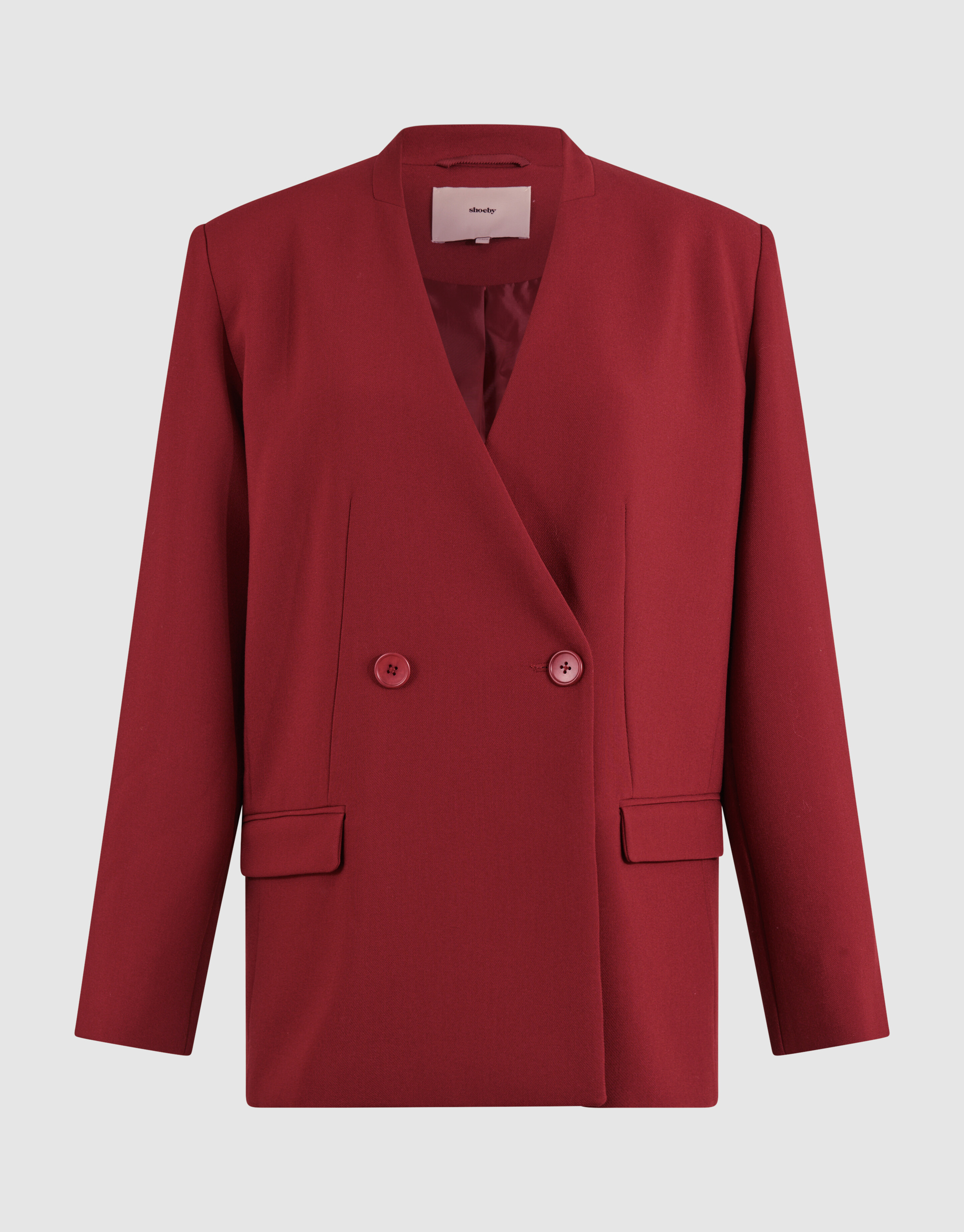 Oversized Blazer Donkerrood SHOEBY WOMEN