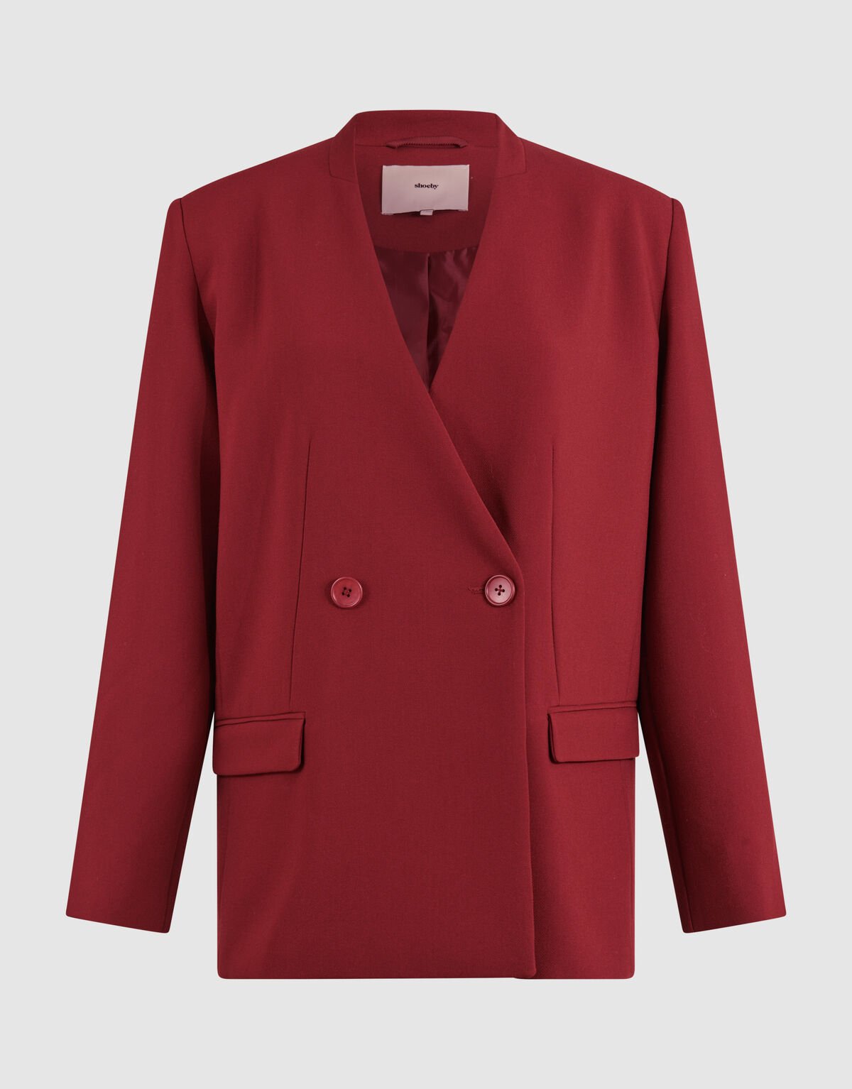 Oversized Blazer Donkerrood SHOEBY WOMEN