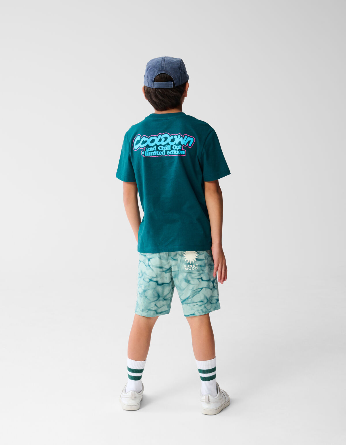 Cooldown Artwork T-shirt Donkergroen SHOEBY BOYS