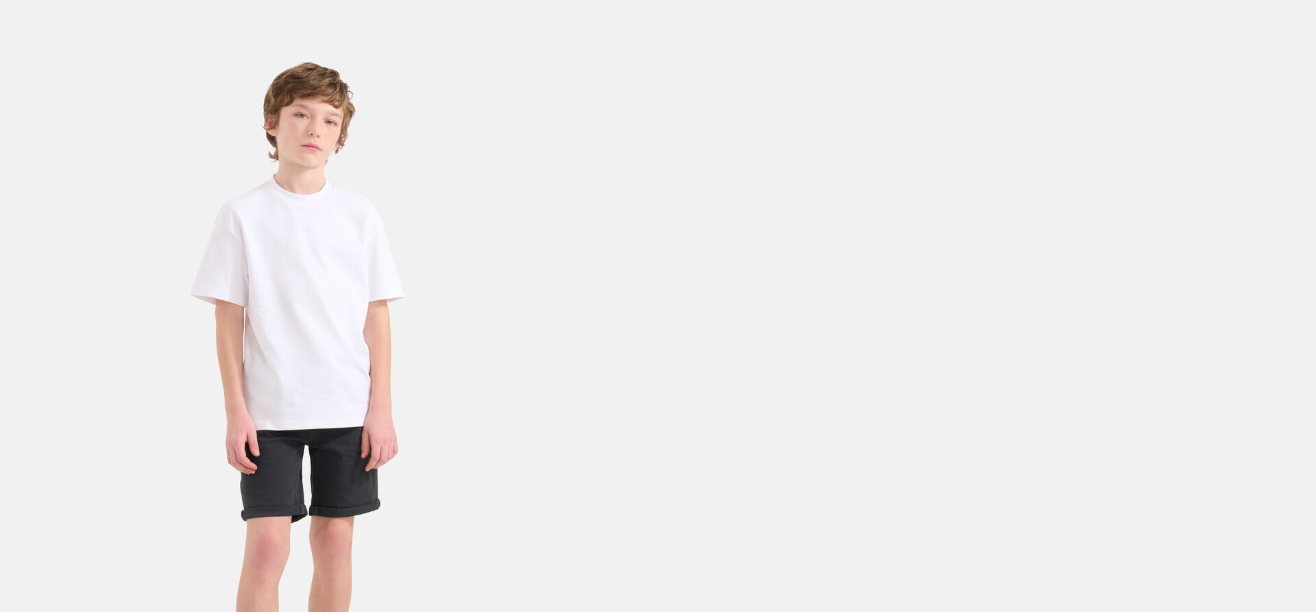 Casual Twill Short Donkergrijs SHOEBY BOYS