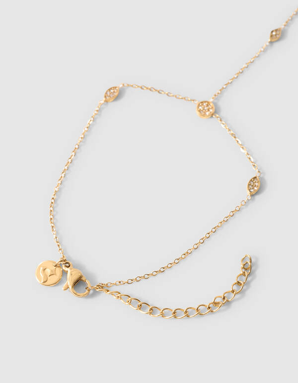 Eye Shape Hand Chain Goud SHOEBY ACCESSOIRES