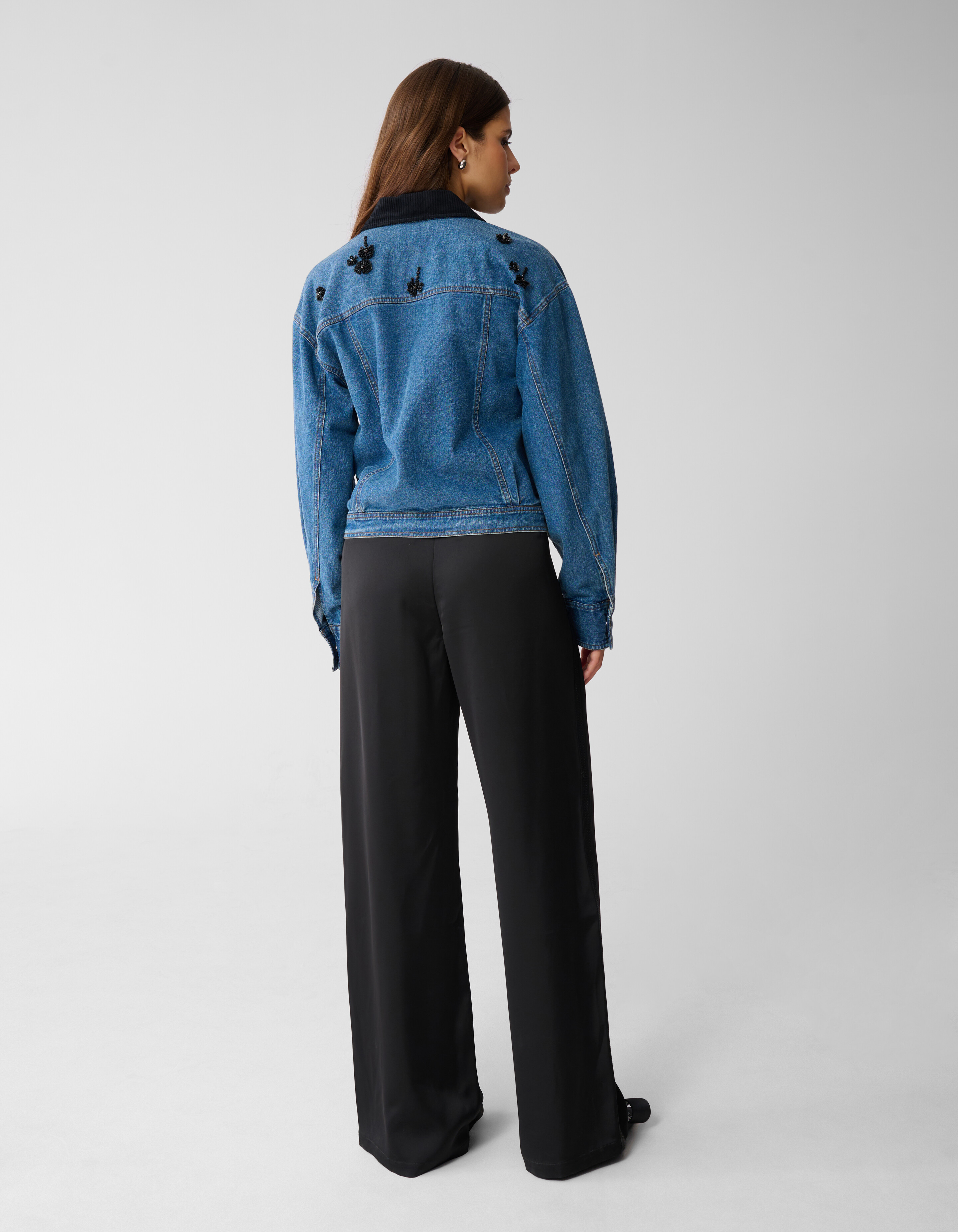 Embellished Denim Jack Blauw By Mieke SHOEBY WOMEN