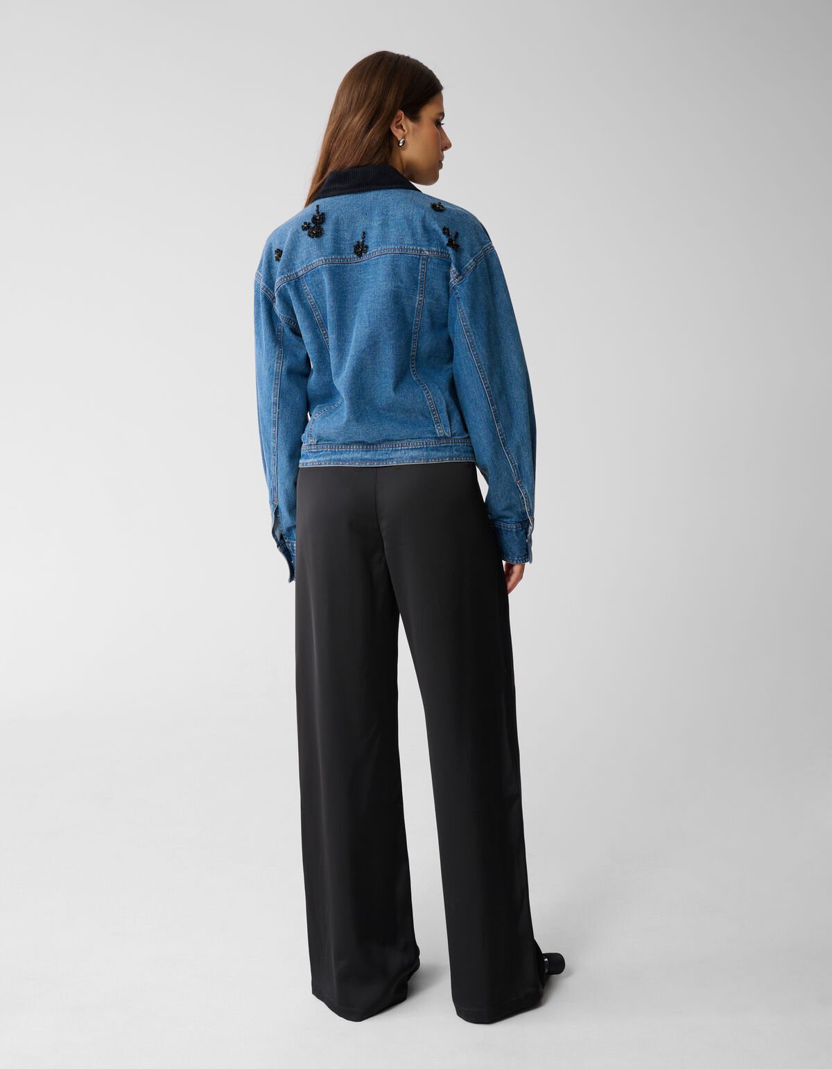 Embellished Denim Jack Blauw By Mieke SHOEBY WOMEN