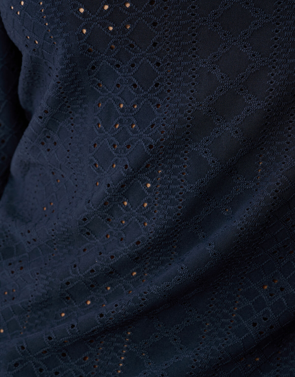 Embroidery Top Donkerblauw SHOEBY WOMEN